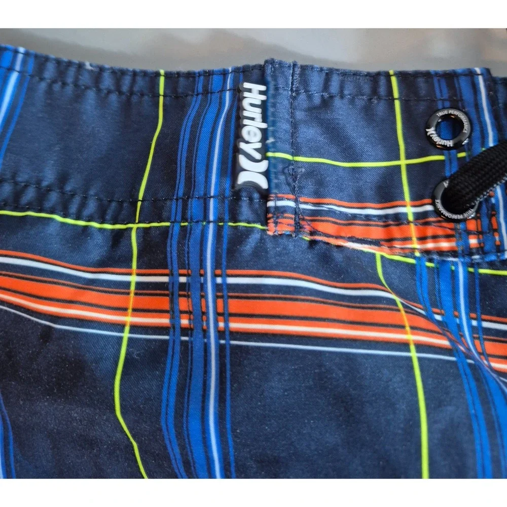 Hurley Mens Board Shorts Size 38 Multicolored Plaid 10